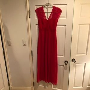 Red Elise Ryan formal dress